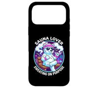 Funny Sauna Lover Sweating On Purpose Sauna Ice Bear Case for iPhone 17 Pro Max