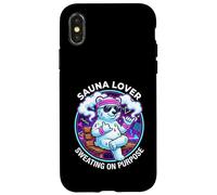 Funny Sauna Lover Sweating On Purpose Sauna Ice Bear Case for iPhone X/XS
