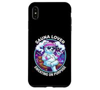 Funny Sauna Lover Sweating On Purpose Sauna Ice Bear Case for iPhone XS Max