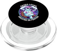 Funny Sauna Lover Sweating On Purpose Sauna Ice Bear PopSockets PopGrip for MagSafe