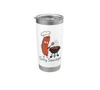 Funny Sausage BBQ Grill Stainless Steel Insulated Tumbler