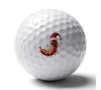 Funny Sausage Christmas Custom Golf Ball Soft Practice Golf Balls Performance Distance And Speed for Indoor Outdoor