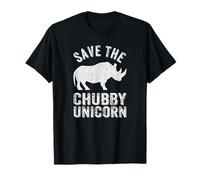 Funny save the chubby unicorn fat rhino T-Shirt