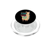 Funny Save the Drama for the Llama Colorful Sarcastic Quote PopSockets PopGrip for MagSafe