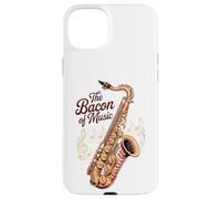 Funny Saxophone The Bacon of Music Jazz Case for iPhone 15 Plus