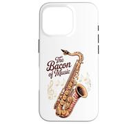 Funny Saxophone The Bacon of Music Jazz Case for iPhone 16 Pro