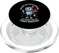 Funny Saying AI Uprising Mainly Funny Nonsense Robot Joke PopSockets PopGrip for MagSafe