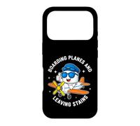 Funny Saying Boarding Planes And Leaving Stains Case for iPhone 17 Pro