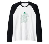 Funny Saying Bro Greeting Happy St. Patrick’s Day Bruh Raglan Baseball Tee