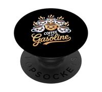 Funny Saying Coffee Is My Gasoline Energy Drink Women Men PopSockets Adhesive PopGrip