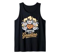 Funny Saying Coffee is My Gasoline Energy Drink Women Men Tank Top