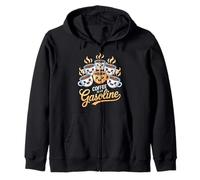 Funny Saying Coffee Is My Gasoline Energy Drink Women Men Zip Hoodie