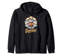 Funny Saying Coffee Is My Gasoline Energy Drink Women Men Zip Hoodie