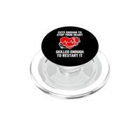 Funny Saying Cute Enough Stop Your Heart PopSockets PopGrip for MagSafe