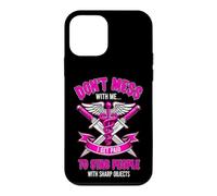 Funny Saying Dont Mess With Get Paid Stab People Case for iPhone 12 mini