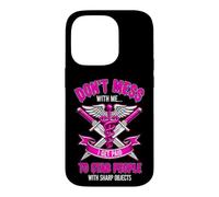 Funny Saying Dont Mess With Get Paid Stab People Case for iPhone 14 Pro