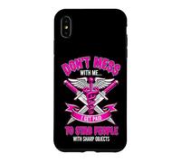 Funny Saying Dont Mess With Get Paid Stab People Case for iPhone XS Max