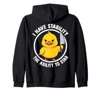Funny Saying Duck Sarcasm Dark Humor Adult Humor Zip Hoodie