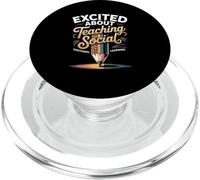 Funny Saying Excited About Teaching Social Learning Teacher PopSockets PopGrip for MagSafe