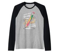 Funny Saying Excited About Teaching Social Learning Teacher Raglan Baseball Tee