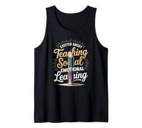 Funny Saying Excited About Teaching Social Learning Teacher Tank Top