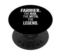 Funny Saying Farrier The Man The Myth The Legend Women Men PopSockets Adhesive PopGrip