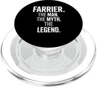 Funny Saying Farrier The Man The Myth The Legend Women Men PopSockets PopGrip for MagSafe