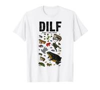 Funny Saying Frogs Lovers Dilf Damn I Love Frogs Amphibian T-Shirt