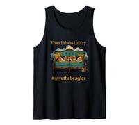 Funny Saying from Labs Luxury Save The Beagles Tank Top