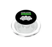 Funny Saying Future Lottery Winner Sarcastic PopSockets PopGrip for MagSafe