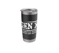 Funny Saying Gen X We Survived Without Helmets and Internet Stainless Steel Insulated Tumbler