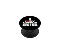 Funny Saying Heart My Little Sister Sarcastic PopSockets Adhesive PopGrip