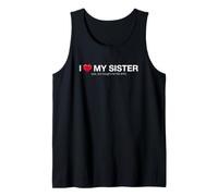 Funny Saying Heart My Sister She Bought This Tank Top