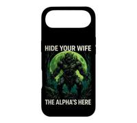 Funny Saying Hide Your Wife The Alphas Here Case for iPhone Air