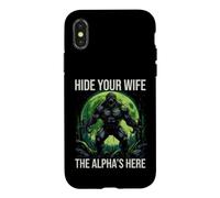 Funny Saying Hide Your Wife The Alphas Here Case for iPhone X/XS