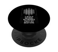Funny Saying I Build Neural Networks Past My Bedtime AI Joke PopSockets Adhesive PopGrip