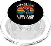 Funny Saying I Never Lose Either I Win or I Learn Women Men PopSockets PopGrip for MagSafe