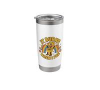 Funny Saying: It Burns When I Pee! Rainbow Stainless Steel Insulated Tumbler