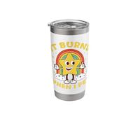 Funny Saying It Burns When I Pee! Sarcastic, Ironic Stainless Steel Insulated Tumbler