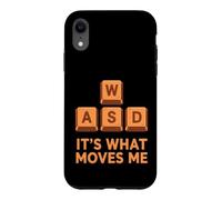 Funny Saying Its What Moves Keyboard Keys Case for iPhone XR