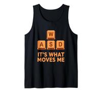 Funny Saying Its What Moves Keyboard Keys Tank Top