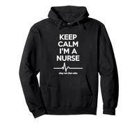 Funny Saying Keep Calm Nurse Okay Not That Calm Pullover Hoodie