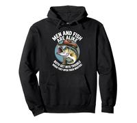 Funny Saying Men Fish Trouble Talking Humor Joke Women Men Pullover Hoodie