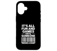Funny Saying Missing Scan Barcode Humor Case for iPhone 16