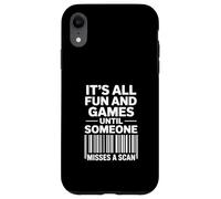 Funny Saying Missing Scan Barcode Humor Case for iPhone XR