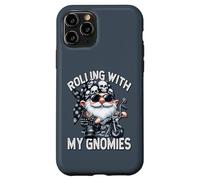 Funny Saying Motorcycle Biker Gnome Rolling With My Gnomies Case for iPhone 11 Pro