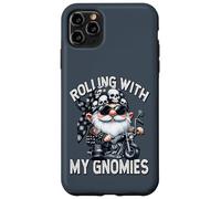 Funny Saying Motorcycle Biker Gnome Rolling With My Gnomies Case for iPhone 11 Pro Max