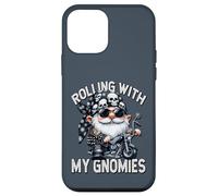 Funny Saying Motorcycle Biker Gnome Rolling With My Gnomies Case for iPhone 12 mini