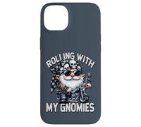 Funny Saying Motorcycle Biker Gnome Rolling With My Gnomies Case for iPhone 14 Plus
