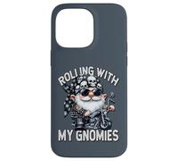 Funny Saying Motorcycle Biker Gnome Rolling With My Gnomies Case for iPhone 14 Pro Max